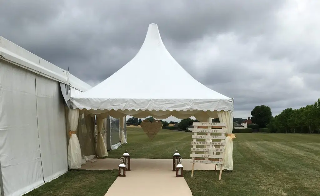 Entrance to marquee