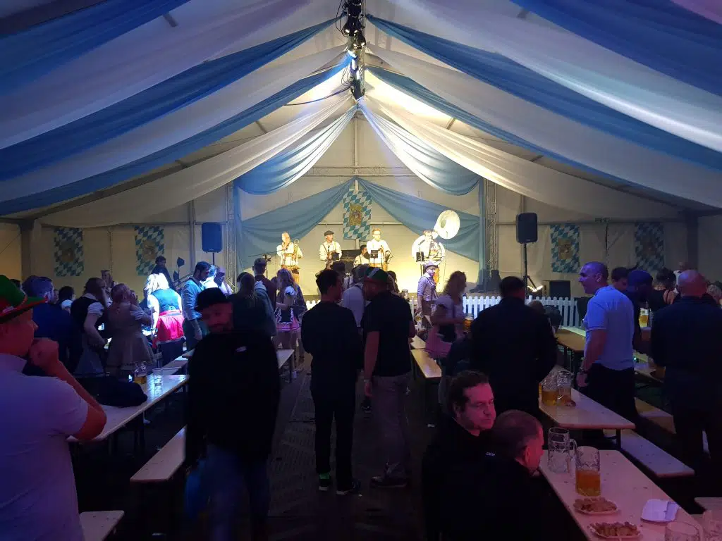 Octoberfest Marquee live band hire