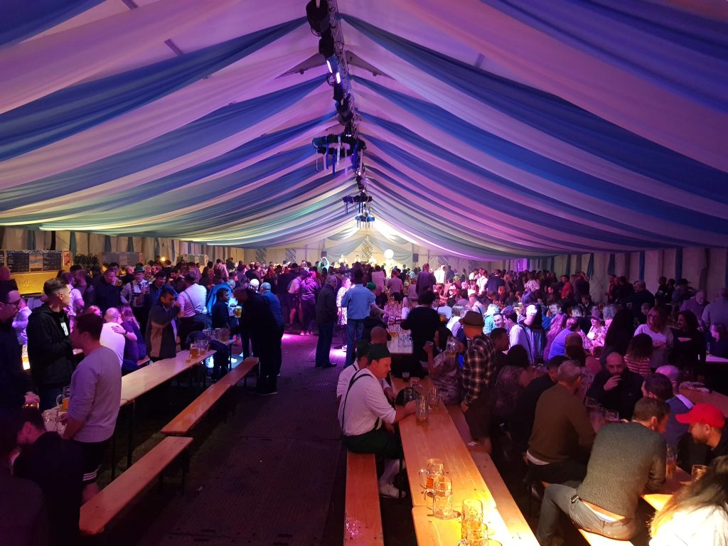 Octoberfest marquee interior