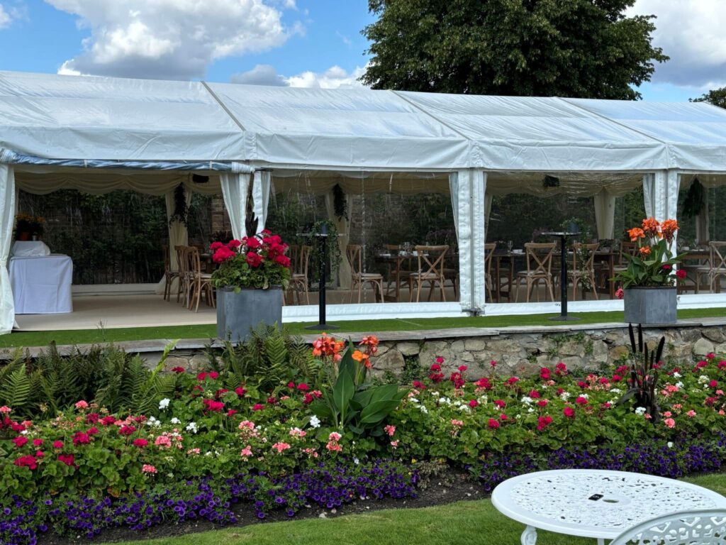 Luxury Wedding marquee at Roehampton Golf Club