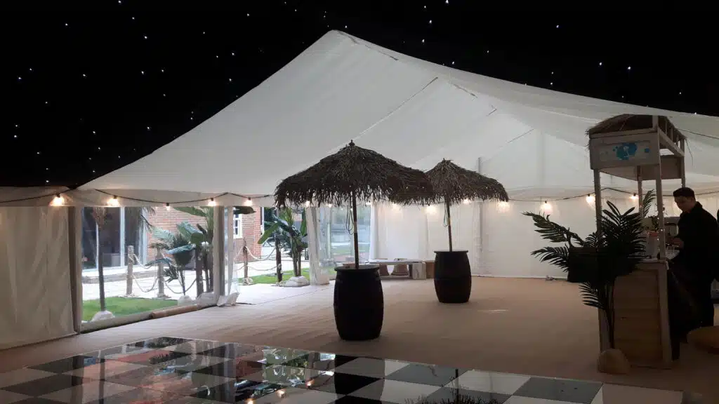 linings or no linings in a marquee